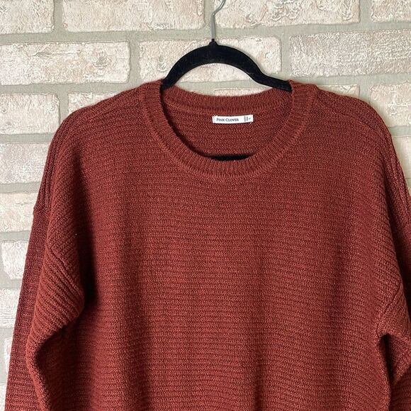 Pink Clover burgundy sweater size L - Picture 2 of 7